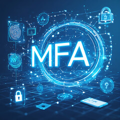 Multi-Factor Authentication (MFA) Technology for Enhanced Cybersecurity, Strong User Identity Verification, Encrypted Access Control, and Secure Digital Authentication Across Applications, Devices