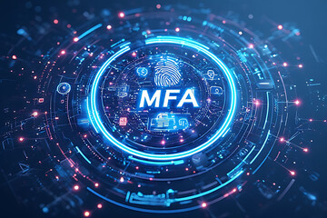 Multi-Factor Authentication (MFA) Technology for Enhanced Cybersecurity, Strong User Identity Verification, Encrypted Access Control, and Secure Digital Authentication Across Applications, Devices