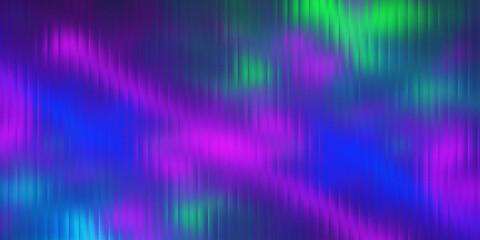 Abstract vibrant purple blue and green bokeh effect with soft light streaks and diffused glow creating a magical atmospheric backdrop