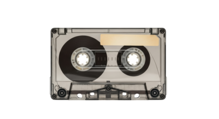 Isolated audio tape cassette for analog sound recording music, entertainment technology