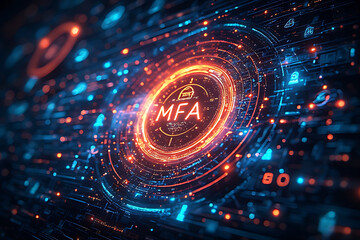 Multi-Factor Authentication (MFA) Technology for Enhanced Cybersecurity, Strong User Identity Verification, Encrypted Access Control, and Secure Digital Authentication Across Applications, Devices