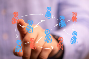 Visualize strong social connections and collaboration with this abstract digital concept of networking. Perfect for business and communication t
