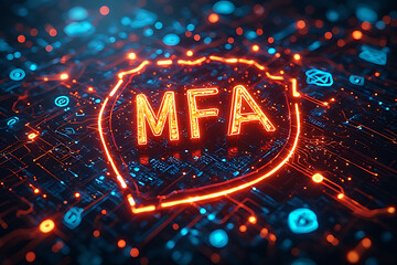 Multi-Factor Authentication (MFA) Technology for Enhanced Cybersecurity, Strong User Identity Verification, Encrypted Access Control, and Secure Digital Authentication Across Applications, Devices