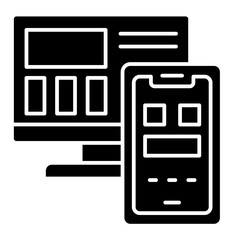 Mobile Layout  Icon Set Multiple Style Collection