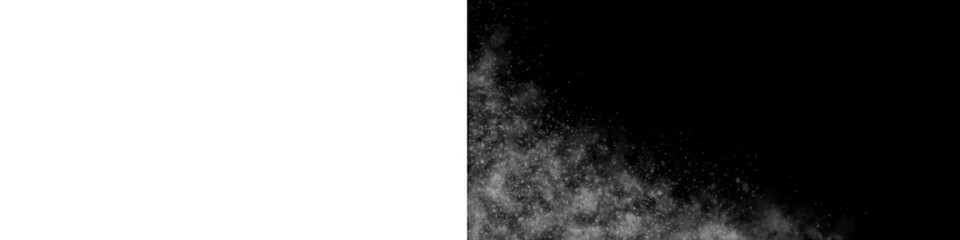 A cloud of white fog, white vapor, transparent and fluffy