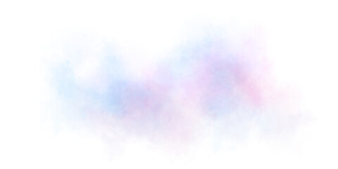 Colored transparent smoke on a transparent background. A blue pink cloud of fog. Chemical gas..