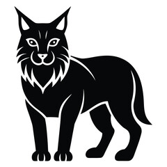 lynx vector icon on white background