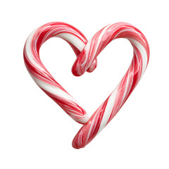 Candy cane heart shape, white on white background background high quality image simple stock photo clean background clear detail studio lighting minimal style centered view soft light sharp focus imag