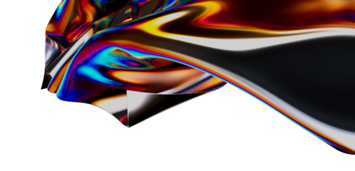 Abstract background with flowing, iridescent fabric. A vibrant display of colors and textures, perfect for creative projects and design needs, w