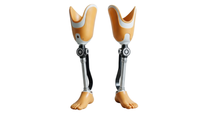 Isolated prosthetic legs, medical innovation for mobility, rehabilitation and accessibility