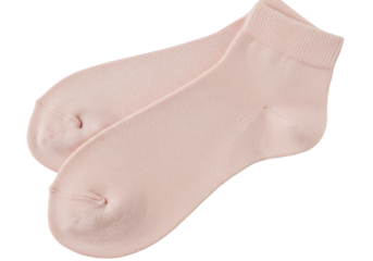Pair of light pink socks cotton isolated fashion apparel hosiery fabric footwear