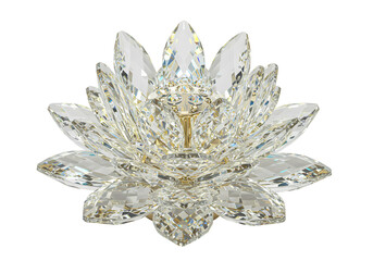 Crystal Lotus Ornament: Exquisite Detail & Sparkling Elegance