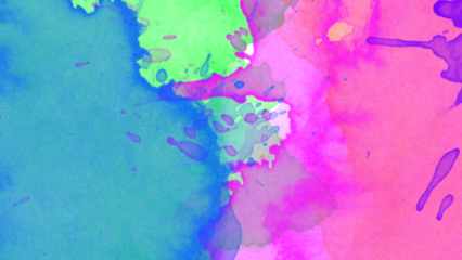 Abstract Watercolor Texture Pastel Ink Wet Effect on transparent Canvas. Grunge design, vintage card, templates. Pastel ink colors wet effect hand drawn canvas aquarelle background