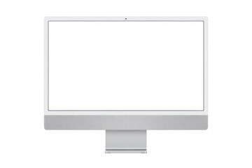 Desktop computer mockup blank screen for design template and presentation all in one pc workstation 100 char