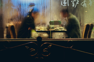 Obraz premium Restaurant in Shanghai city, China