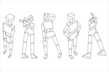 Figures in Perspective of a Woman without using a box