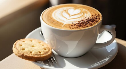 Latte Art with Cookie.
