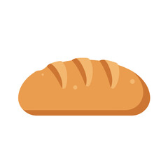 Flat Design Bread Loaf Icon