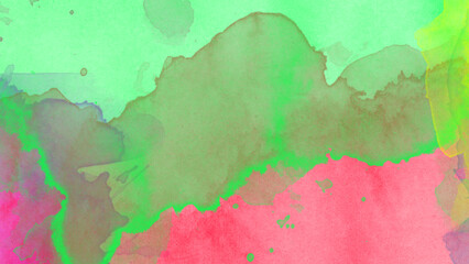 Obraz premium Abstract Watercolor Texture Pastel Ink Wet Effect on transparent Canvas. Grunge design, vintage card, templates. Pastel ink colors wet effect hand drawn canvas aquarelle background