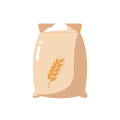 Flour Bag Flat Vector Icon