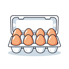 Eggs in a Carton Fresh and Nutritious Ingredients for Healthy Cooking and Baking
