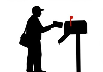 Fast Delivery of Boxes by a Running Courier, Express Shipping Service Concept