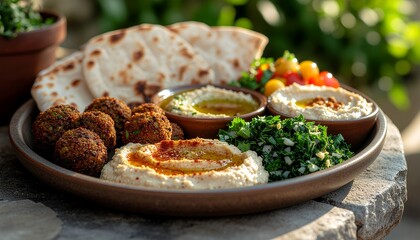 bread with cheese and herbs