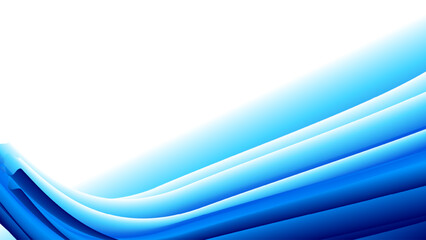 Abstract flowing blue and white waves creating a dynamic and modern background design