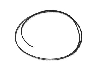 Hand-drawn black circles and ovals for highlighting, Black circle brush stroke marker highlighter PNG