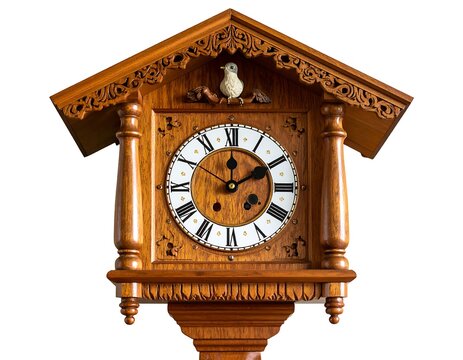 Ornate wooden cuckoo clock