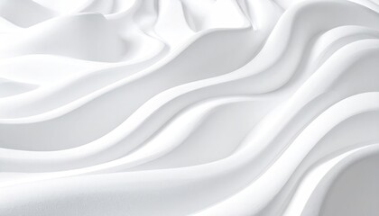 Obraz premium Abstract white wavy folds (1)
