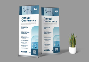 Corporate Annual Conference Roll Up Banner Design