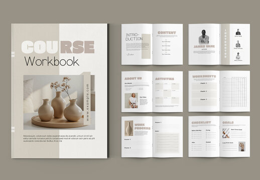 Course Workbook Template Layout