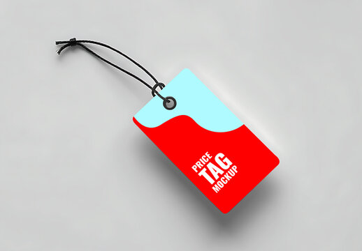 Hanging Price Tag Mockup