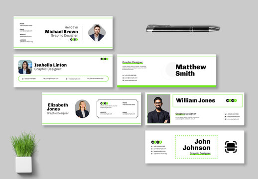 Modern Email Signature Template Layout