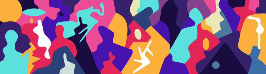 People psychology mental health abstract vector illustration
