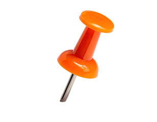 Close-up of an orange pushpin (1)