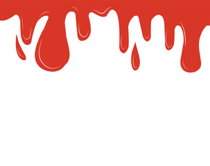 Melting red liquid shape illustration.eps