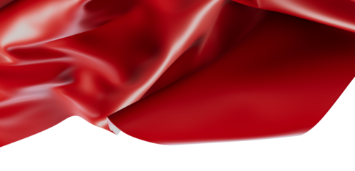 Stunning close-up of flowing red silk fabric creating a luxurious and elegant background. Ideal for designs requiring texture, elegance, and a t