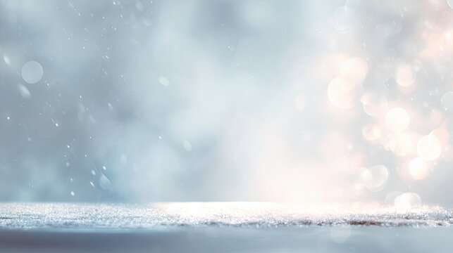 A soft, dreamy background featuring blurred light spots and gentle raindrops, creating a serene and tranquil atmosphere, blurred bokeh background - Powered by Adobe