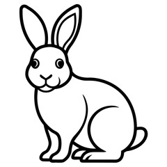 Fototapeta premium vector illustration of a rabbit
