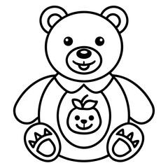 Fototapeta premium teddy bear with a ball