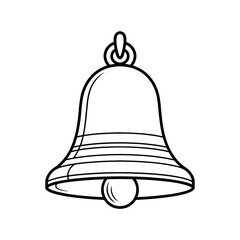 A bell illustration vector style coloring book 
