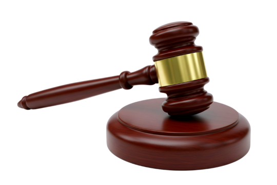 Metal c clamp tool with threaded screw and handle isolated on transparent background