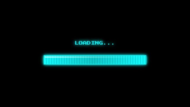 Retro Pixel Art Loading Animation