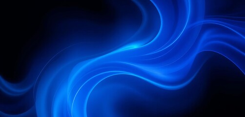 Fototapeta premium Swirling abstract blue vector shapes, gradient textures, tech style, vibrant, texture