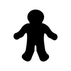 Silhouette of astronaut floating in space- Black silhouette of a lone astronaut figure drifting in zero gravity, isolated on white background, symbolizing space exploration and solitude