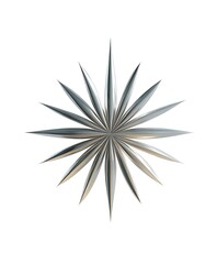 Fototapeta premium Shining Star: A radiant, metallic star gleams with precision, exuding a contemporary sense of sophistication and brilliance.