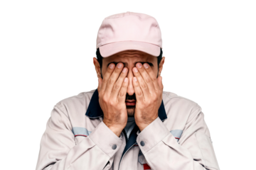 disappointed worker concept concepto de trabajador decepcionado concept de travailleur déçu