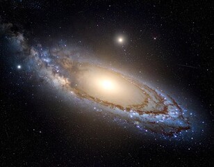 Fototapeta premium Spiral galaxy in deep space (9)